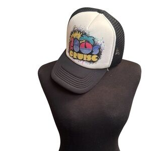 NEW! 1980’s Cruise 80’s Mesh Snap Back Men’s Adjustable Trucker Cap Hat OS